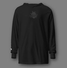 Load image into Gallery viewer, Black Heart - SecretlySadSecretSociety Hooded - Embroidered Long Sleeve T-shirt
