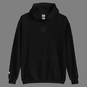 Black Heart Secretly Sad Hoodie - Embroidered