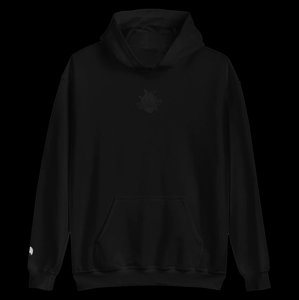 Black Heart Secretly Sad Hoodie - Embroidered